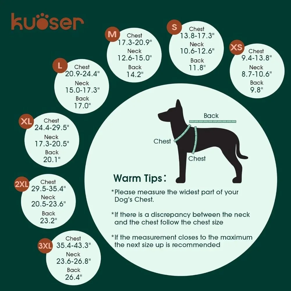 Waterproof Dog Coat, Reversible Dog Jacket Green S